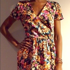 Corey Lynn Calter Floral Dress Fit&Flare Short 4 S
